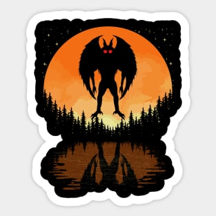 Mothman Sunset Sticker